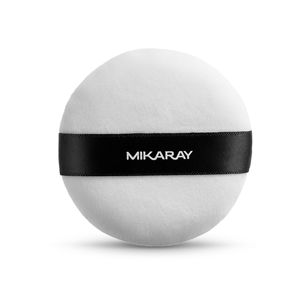 Velvety makeup puff for flawless powder application